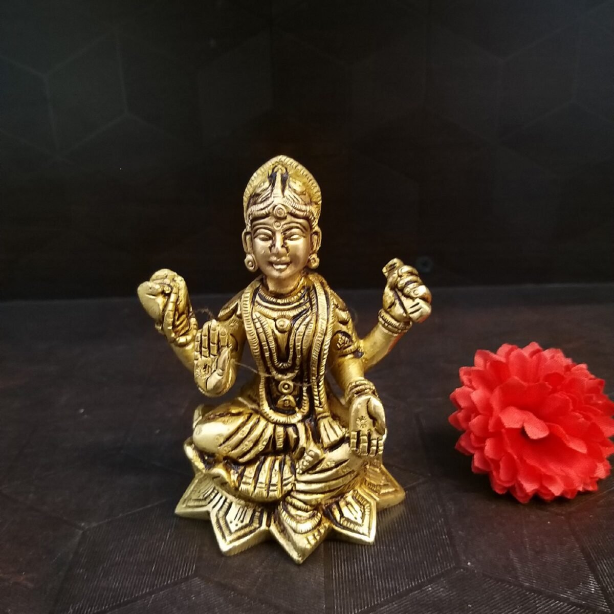 brass balambika on lotus idol home decor pooja items hindu god statues gift buy online india 6045