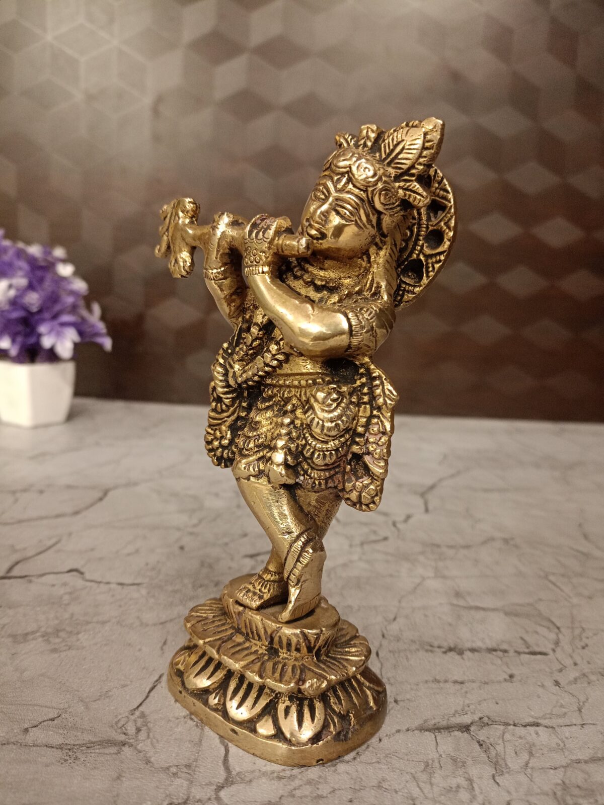 brass krishna pooja gift antiuqe handicraft idol vgocart coimbatore india scaled