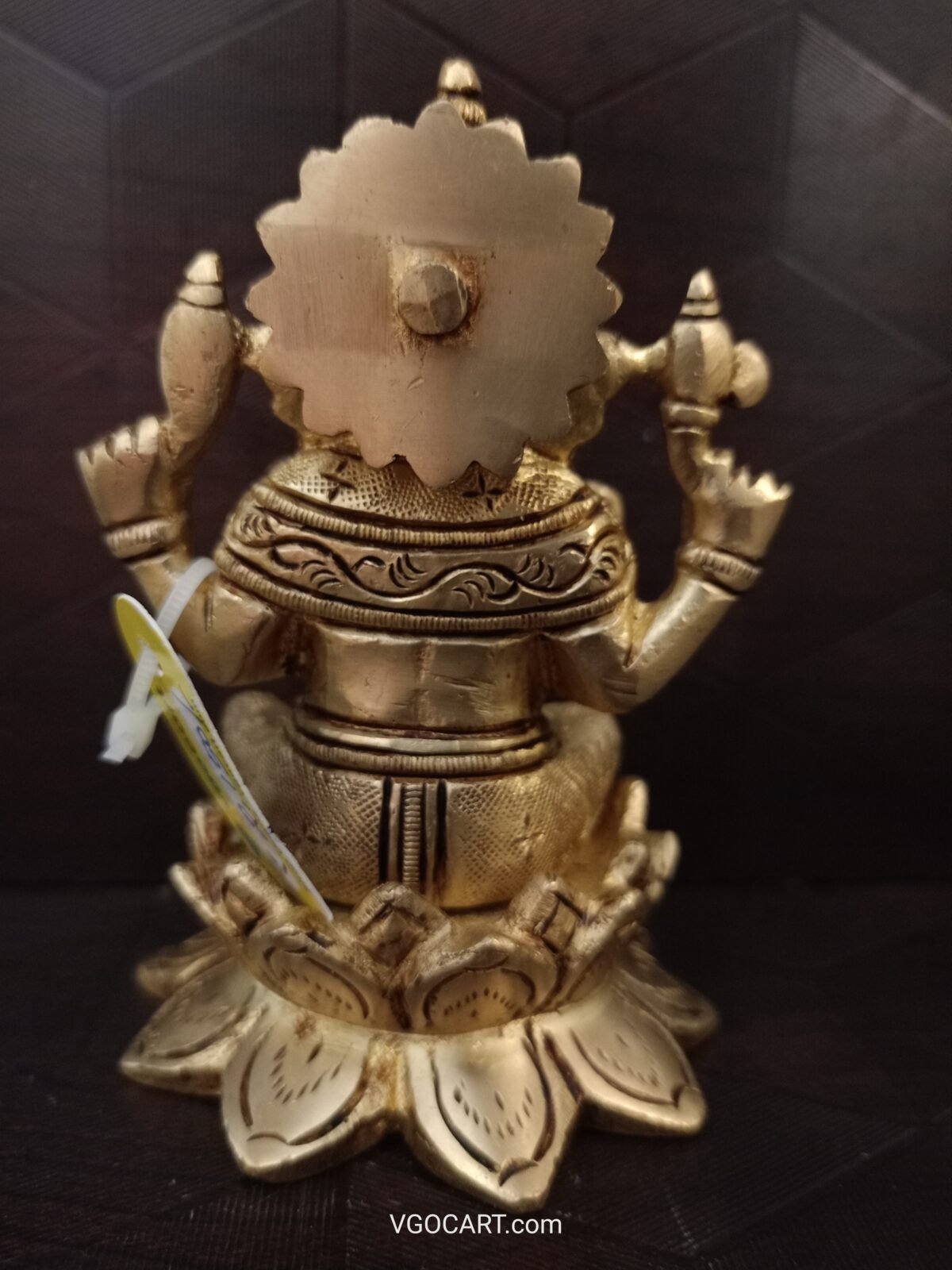 brass lotus ganesha idol pooja gift vgocart coimbatore india1 scaled