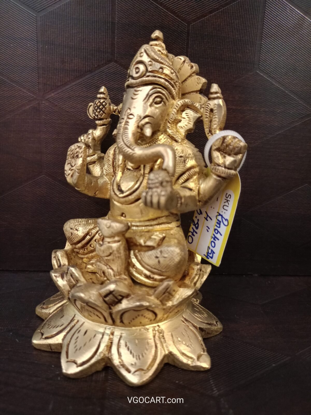 brass lotus ganesha idol pooja gift vgocart coimbatore india2 scaled