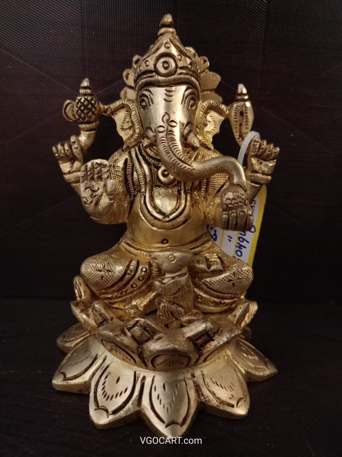 brass lotus ganesha idol pooja gift vgocart coimbatore india3 scaled