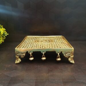 Brass Superfine Traditional Pooja Chowki Stand