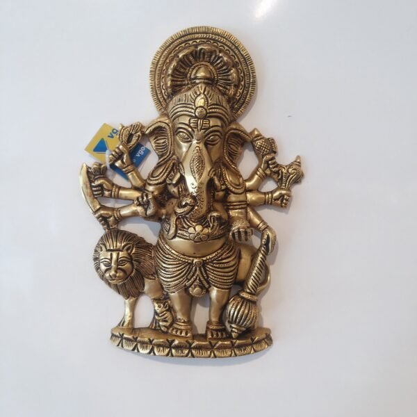 Brass Kan Thrishti Ganesha