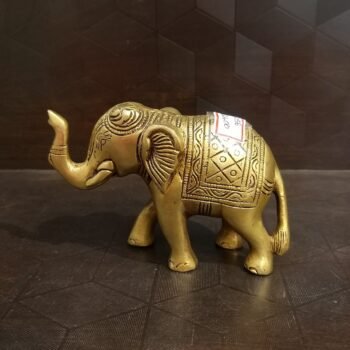 Brass Elephant Small Designer Handcrafted Idol