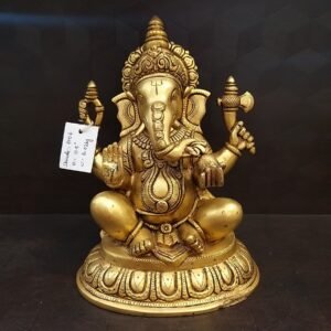 brass ganesha idol big home decor pooja items hindu god statues gift buy online india 5106