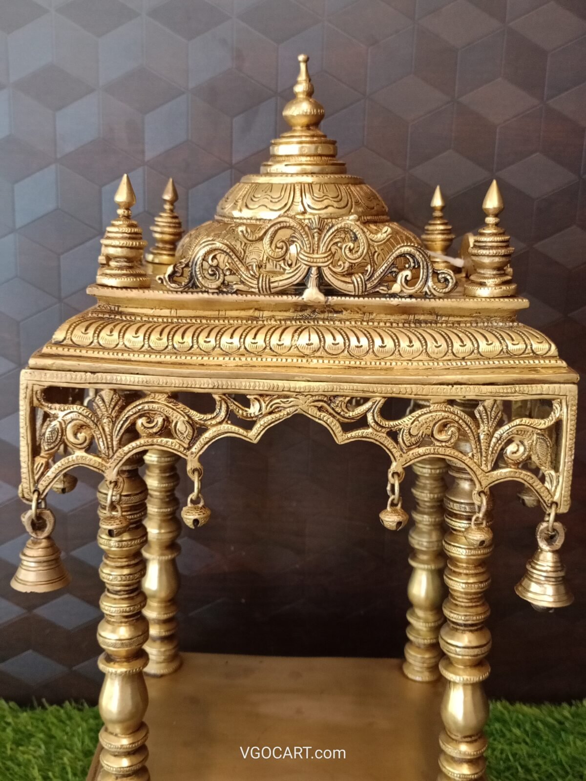 buy brass handcrafted temple with bell idol online 1 scaled