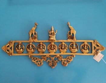Brass Ashtalakshmi Horizontal Wall Mount Idol