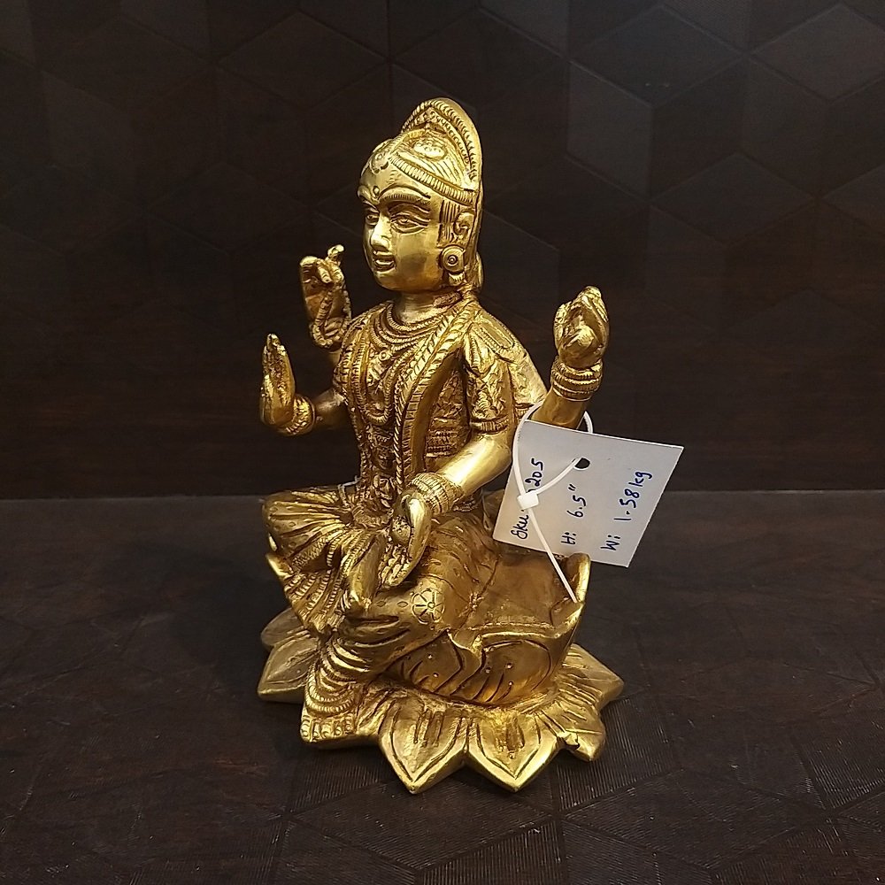 brass balambika idol on lotus base home decor pooja items hindu god statues gift buy online india 10205 2