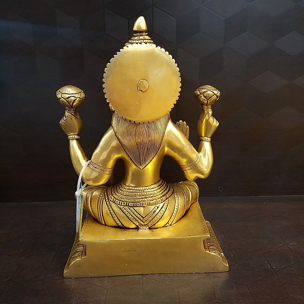 brass big lakshmi idol superfine finish home decor pooja items hindu god statues gift buy online india coimbatore 10192 3
