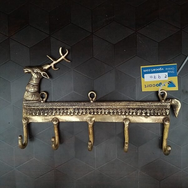 brass deer key holder wall hanging homedecor pooja items showpiece gift buy online coimbatore 1