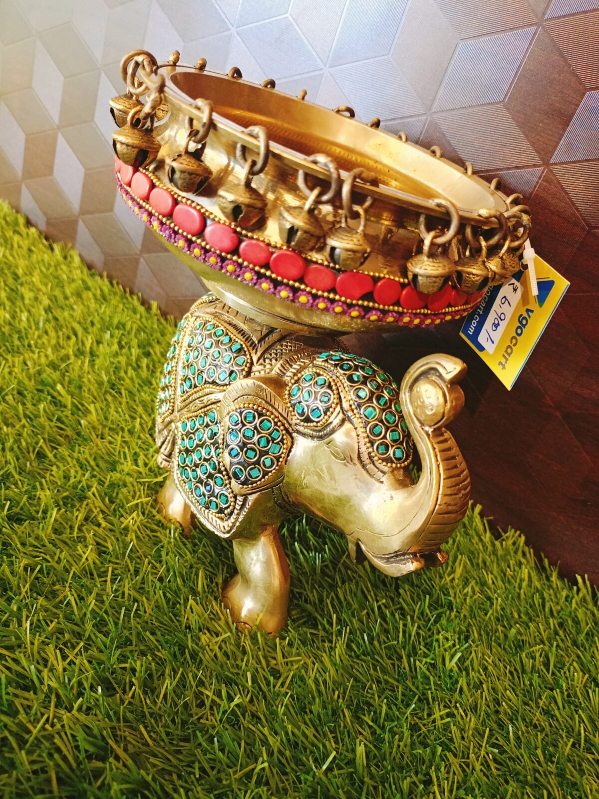 brass elephant uruli stone work home decor pooja god statues gift buy online coimbatore 1 scaled