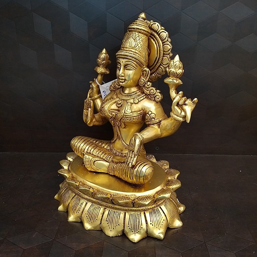 brass lakshmi big idol home decor pooja items hindu god statues gift buy online india 10249 2