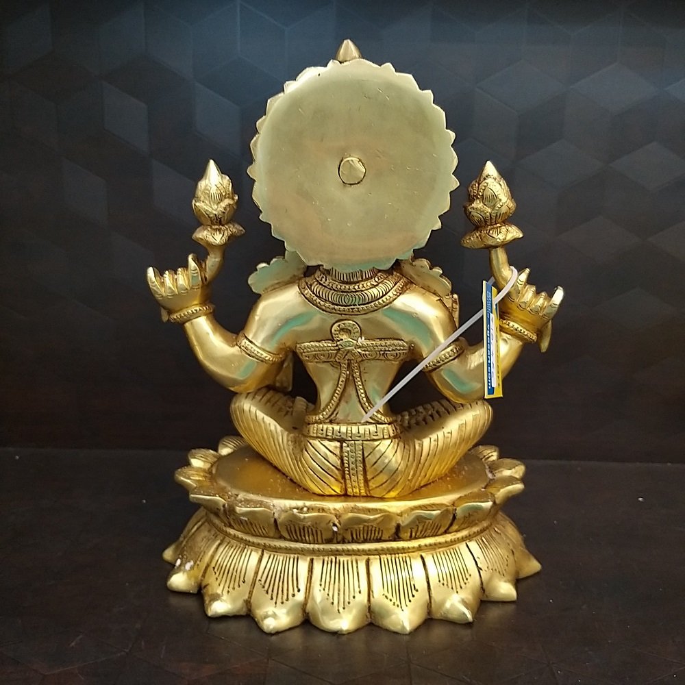 brass lakshmi big idol home decor pooja items hindu god statues gift buy online india 10249 3