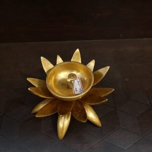 brass lotus base diya home decor pooja items gift showpiece buy online coimbatore 10216 1