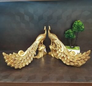 brass peacock pair idol home decor pooja items hindu god statues gift buy online india 10256 1