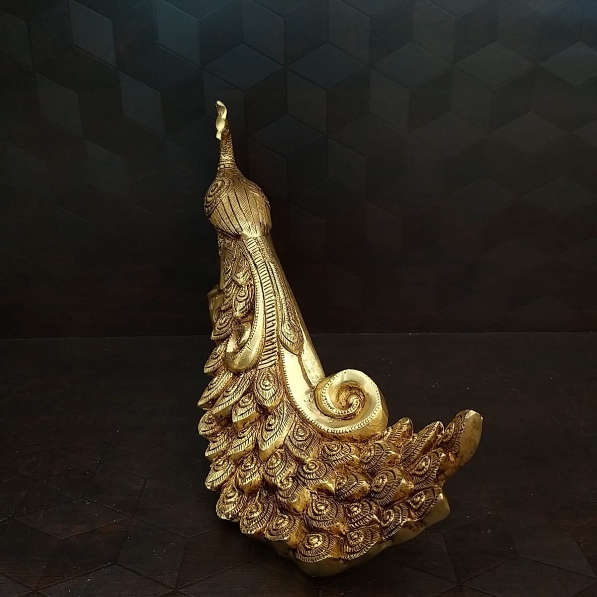 brass peacock pair idol home decor pooja items hindu god statues gift buy online india 10256 4