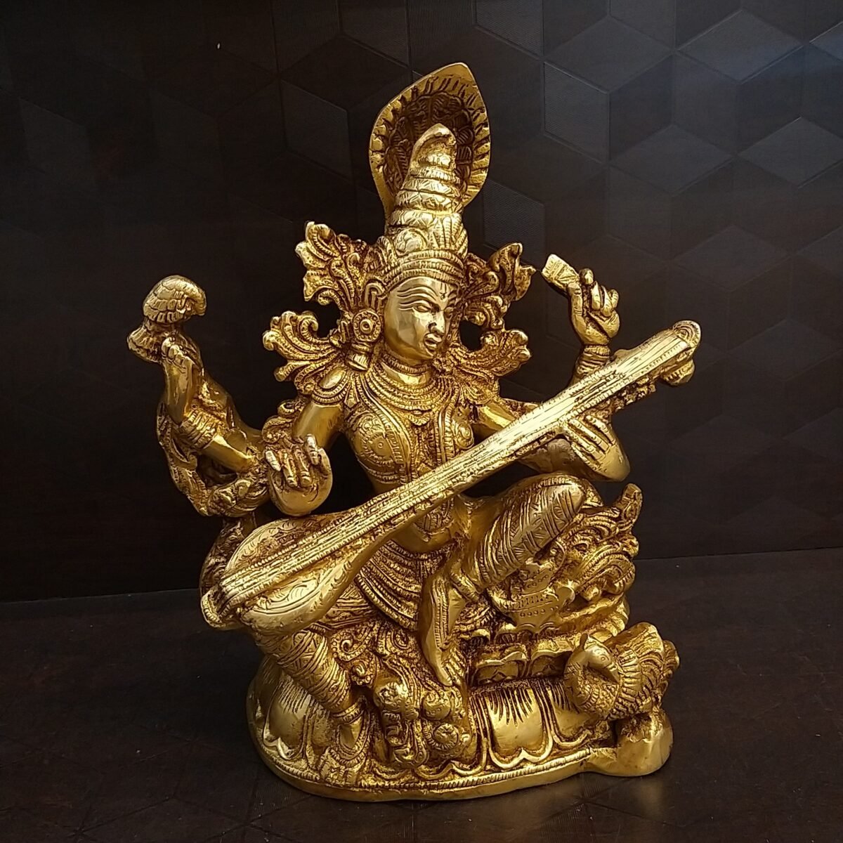Brass saraswathi Idol