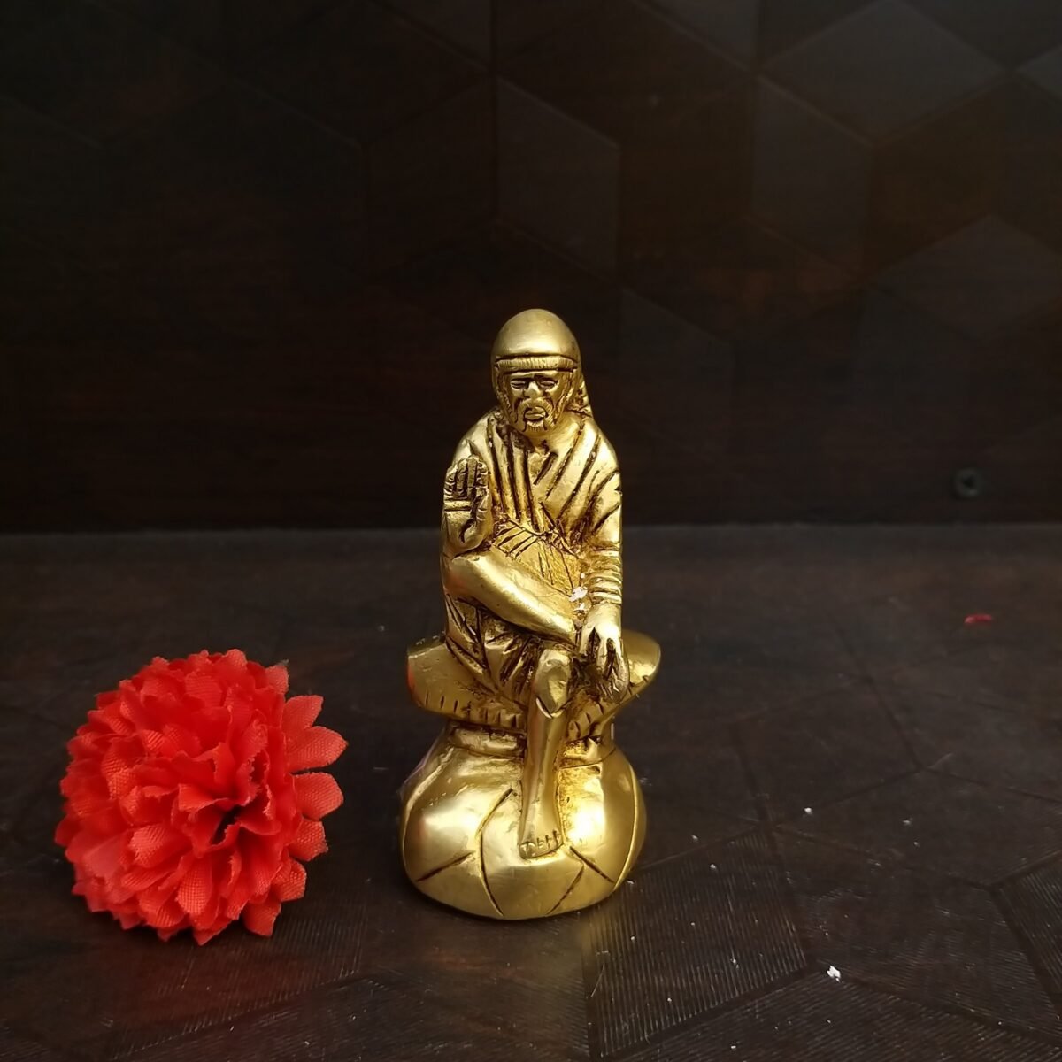 brass saibaba idol small home decor pooja items temple hindu god statues gift buy online india 10184