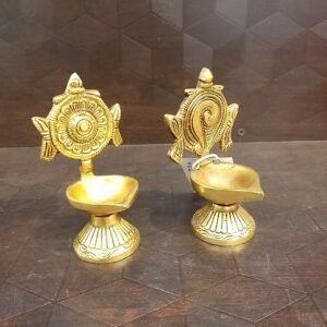 brass sangu chakkara diya home decor pooja items hindu god statues gift buy online coimbatore 10220 1