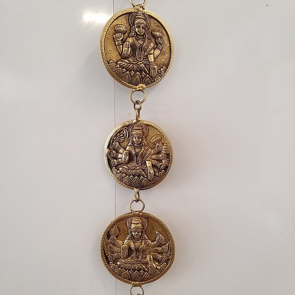 brass ashtalkshmi set wall hanging chain type home decor pooja items hindu god statues gift buy online coimbatore 6084 1