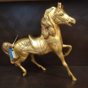 Rising Brass Horse Idol Big Showpiece