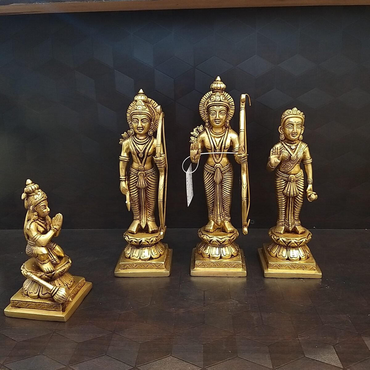 brass big rama dharbar set statues ramar lakshmanan seetha hanuman home decor pooja items hindu god statues gift buy online india 10287