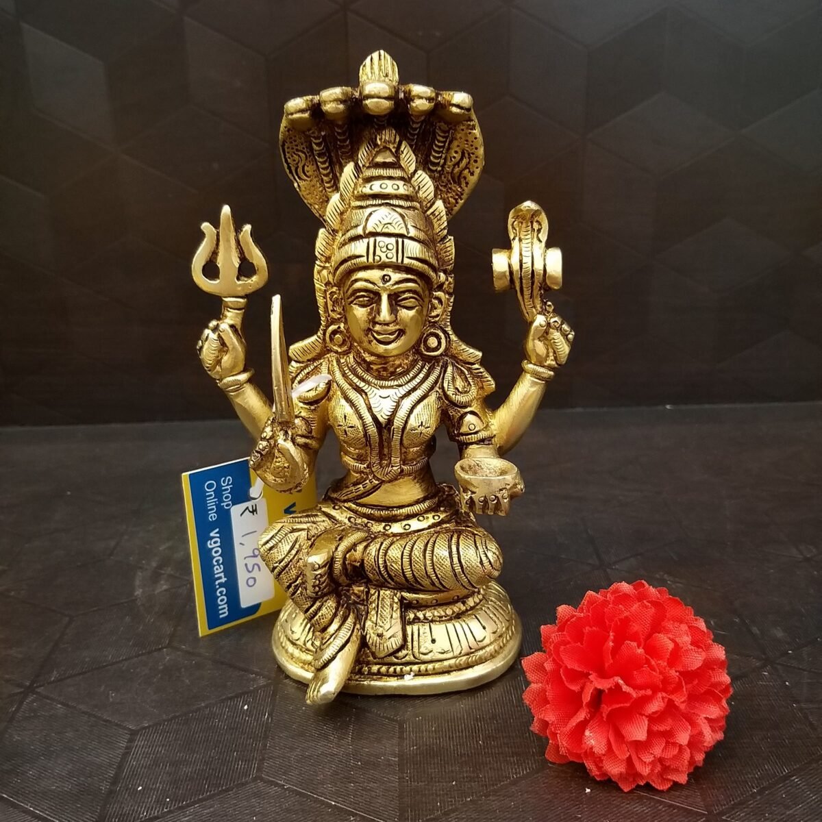 brass karumariamman small statue home decor pooja items hindu god statues gift buy online india 10296