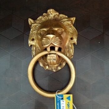The Brass Lion Face Door Knocker For Home
