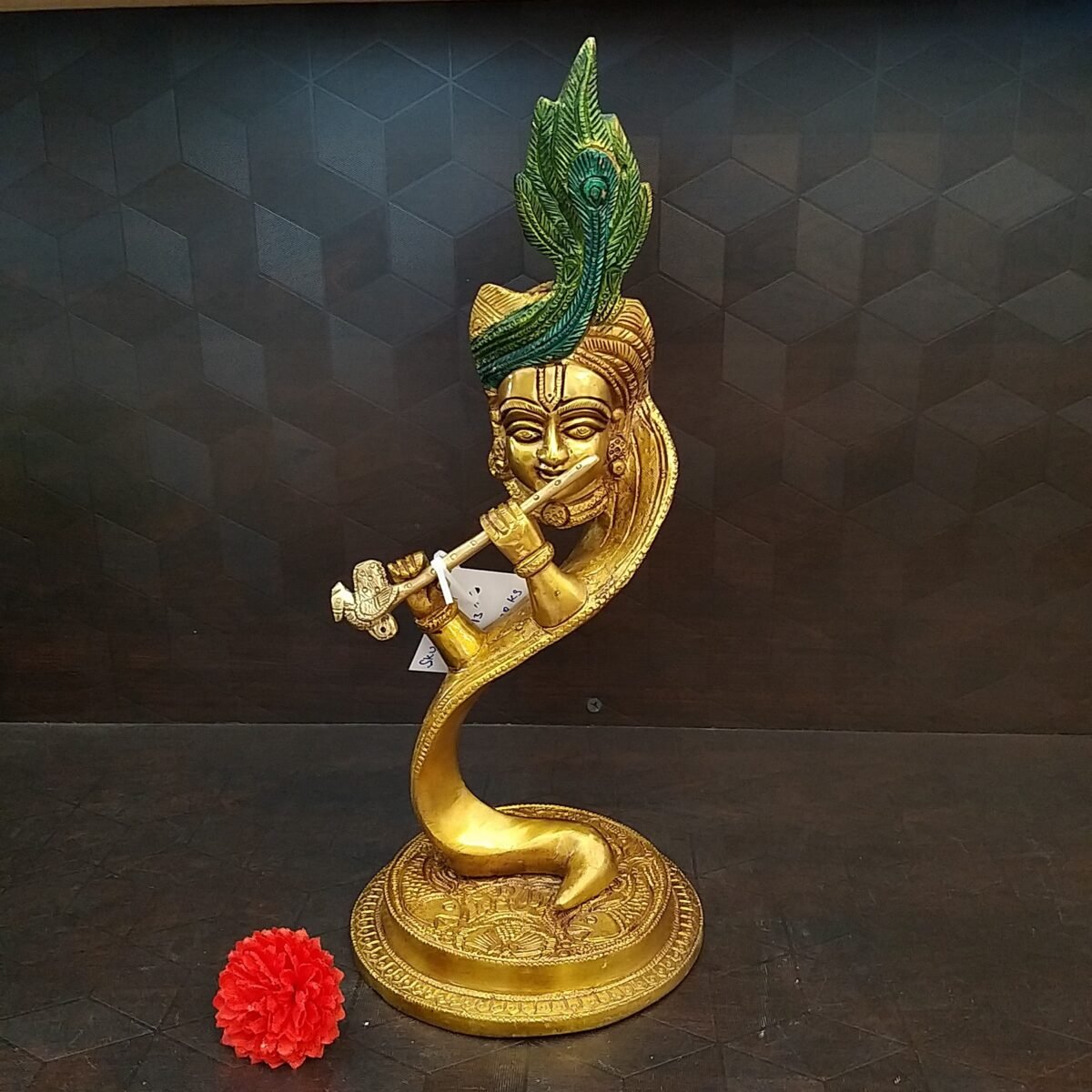 Brass Modern Krishna Under tree Statue