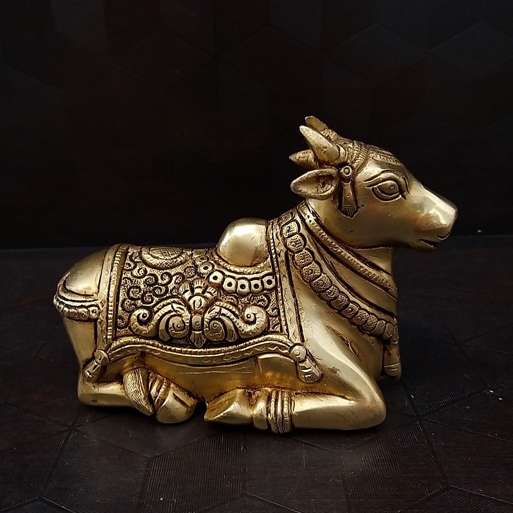 Brass Nandhi Idol Big- 4
