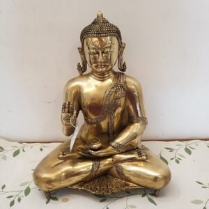 brass plain buddha big idol home decor pooja items showpiece gift buy online india 10349