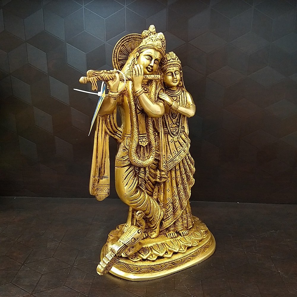 brass radha krishna big statue home decor pooja items hindu god statues gift buy online coimbatore 10312 1
