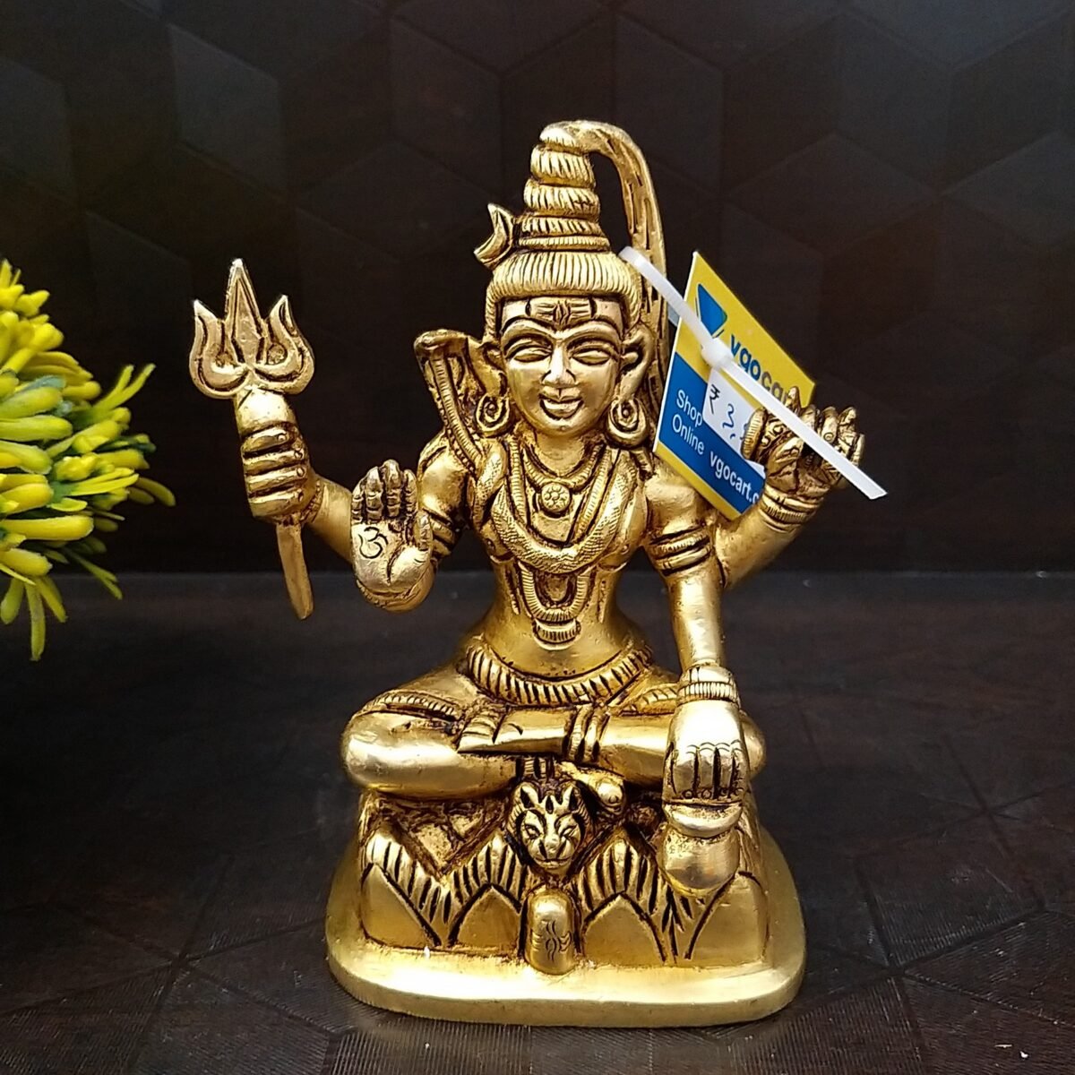 Blessing Lord Shiva Brass Idol