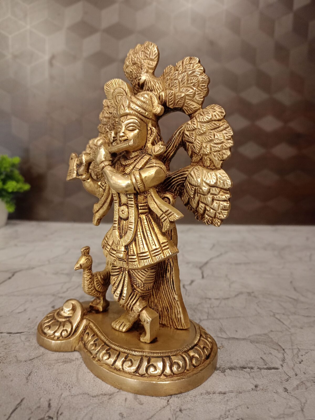 brass tree krishna idol pooja gift vgocart coimbatore india2 scaled