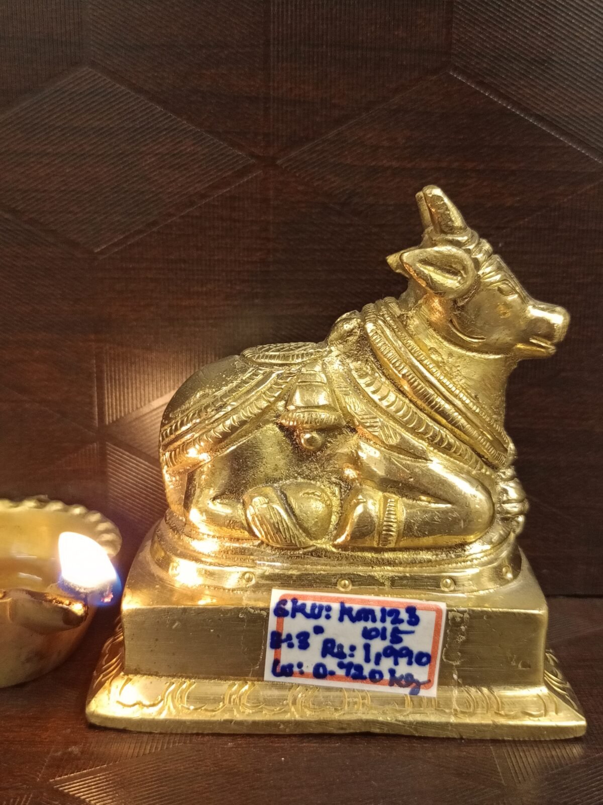 buy brass nandhi idol small online coimbatore 1 scaled