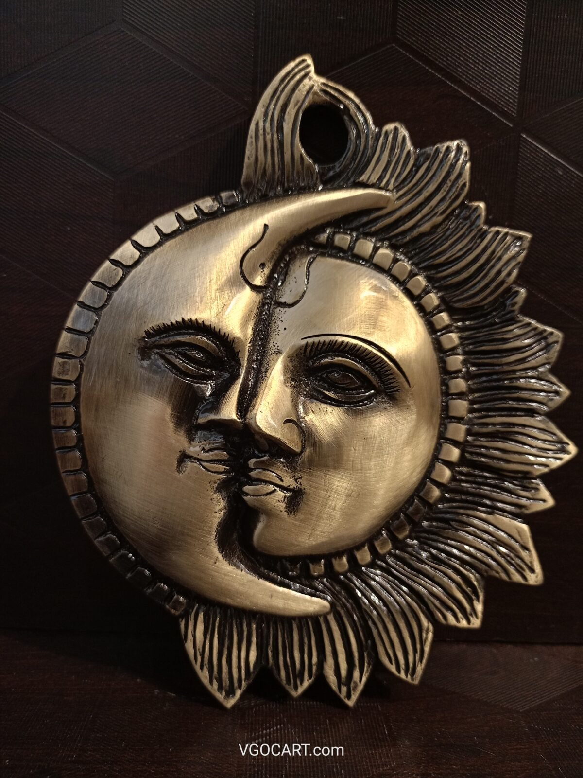 buy brass sun and moon face wall hanging online coimbatore india 3 scaled