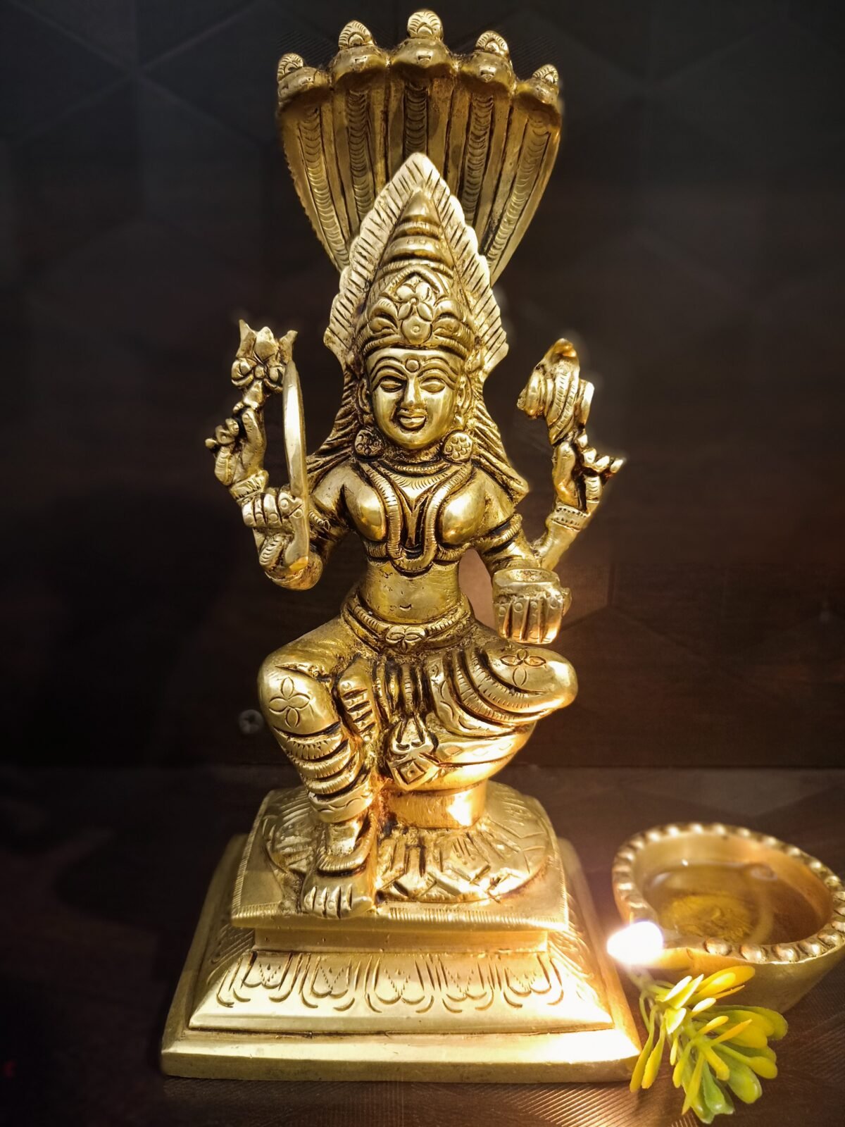Goddess Karumariamman Big Brass Idol