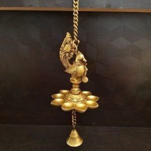 brass annam hanging diya with bells home decor pooja items hindu god idols gifts buy online india 6126
