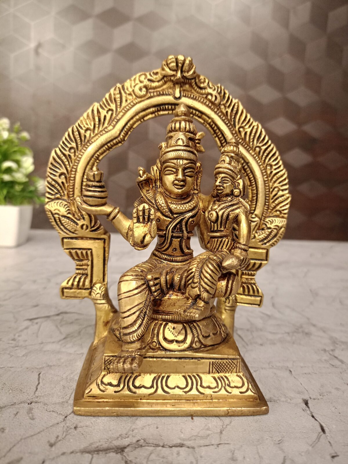 brass arch shiva parvathi pooja gift vgocart coimbatore india scaled