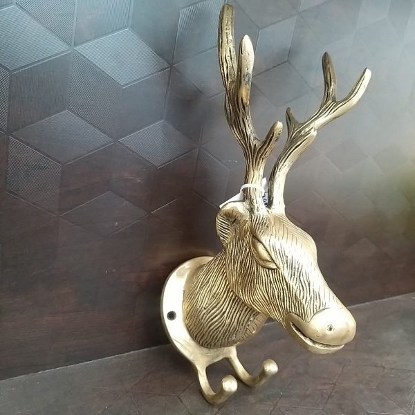 brass deer face wall mount home decor gift buy online coimbatore 6147 1