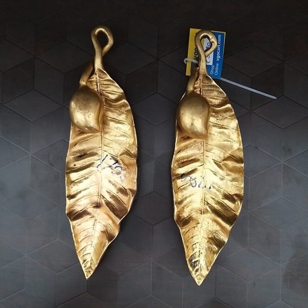 brass mango leaf wall hanging home decor ppoja items gifts buy online india 6125