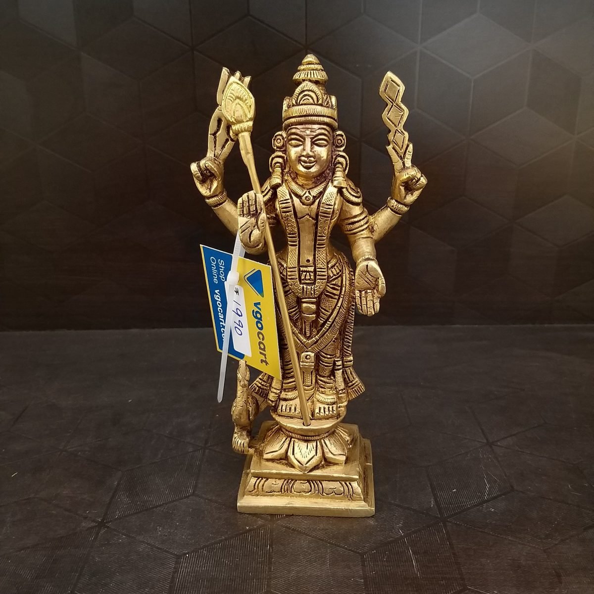 brass murugan idol home decor statues hindu god tamil kadavul murugar pooja items gift buy online india 6129
