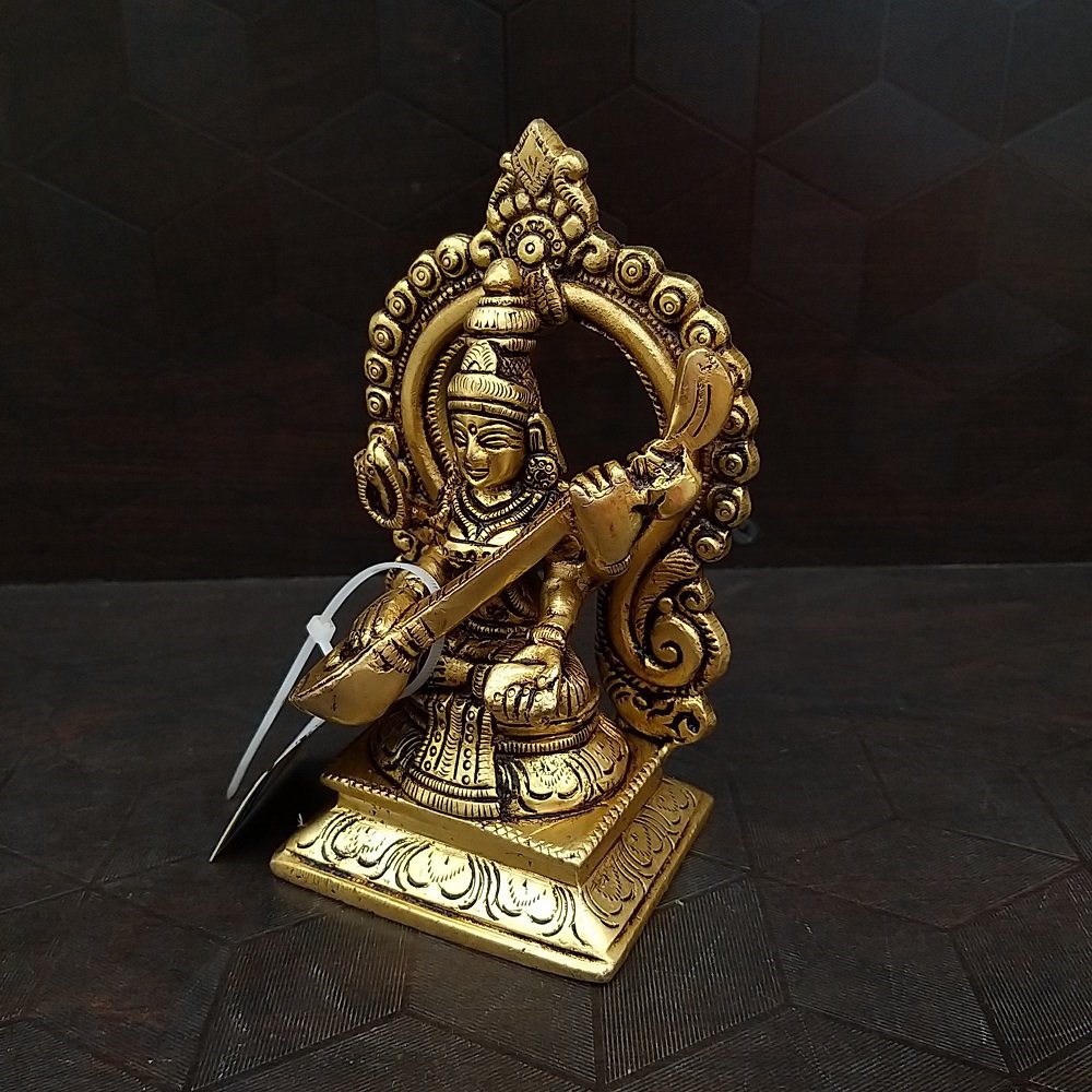 brass saraswati statue pooja items hindu god idols home decor gifts buy online india coimbatore 6123 2