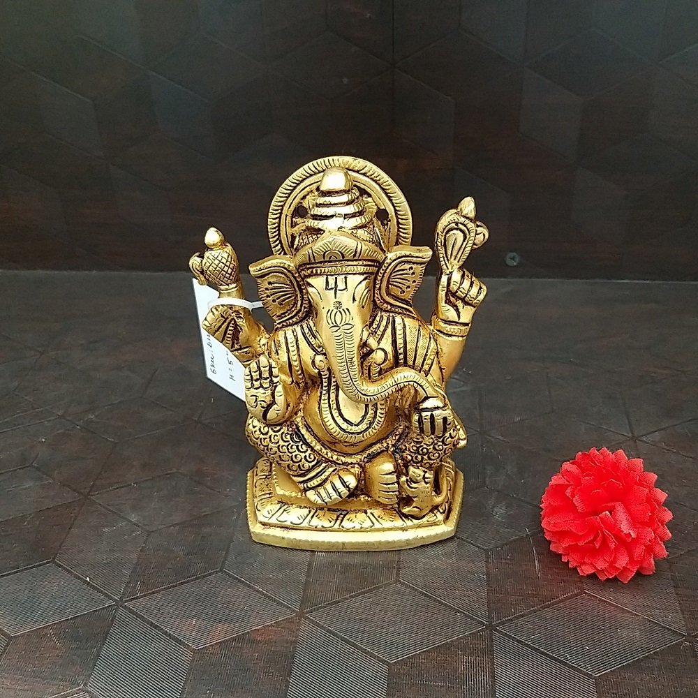 brass small ganesha statue home decor pooja items hindu god statues gift buy online coimbatore 6141