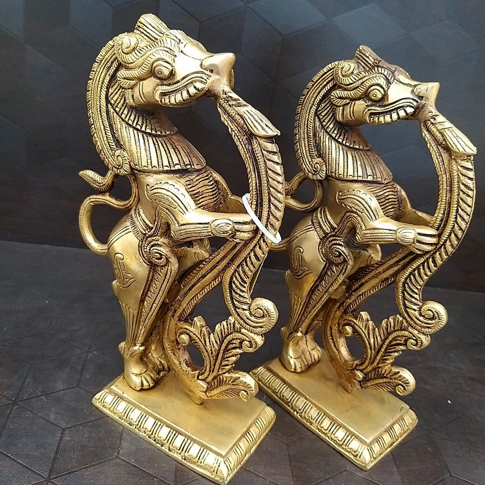 Brass Yazhi Design Pair Idol