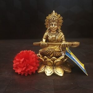 Annapoorani Brass Idol with Lotus Base Idol