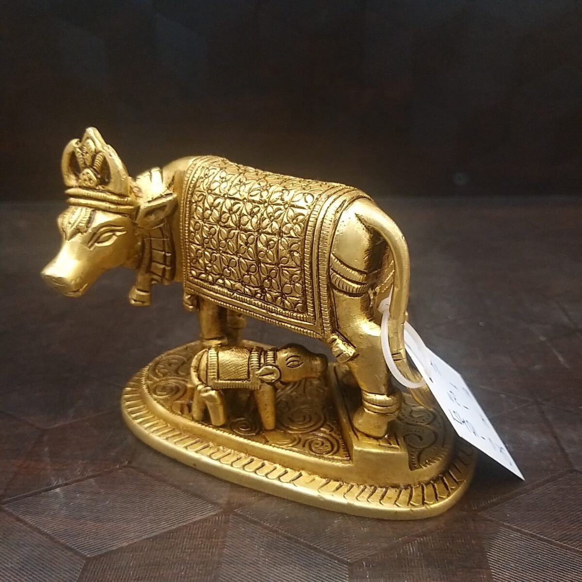 brass cow and calf idol small 3 scaled