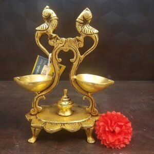 brass double side diya home decor pooja items gift buy online india coimbatore