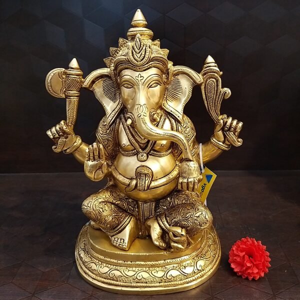 brass ganesha stand big idol home decor small hindu god statues gift buy online india