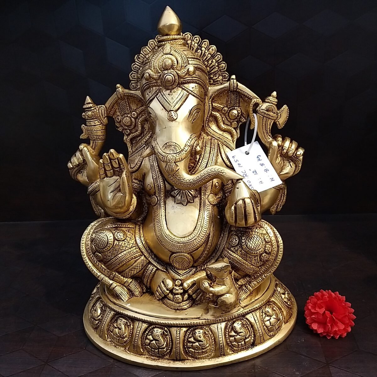 brass god ganesha stand big idol home decor small hindu god statues gift buy online india